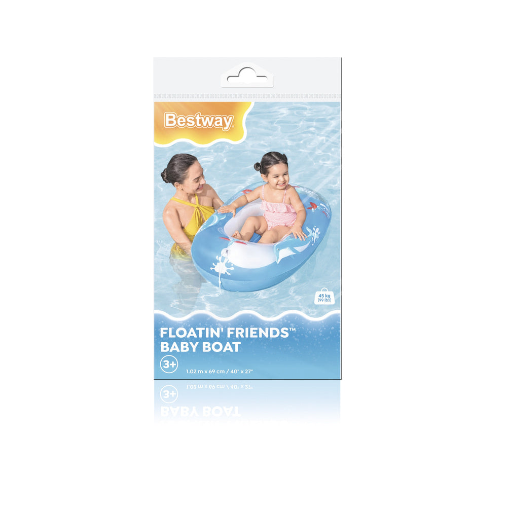 Nafukovací člun s delfínem 102x69 cm – pro děti 3 6 let | Bestway