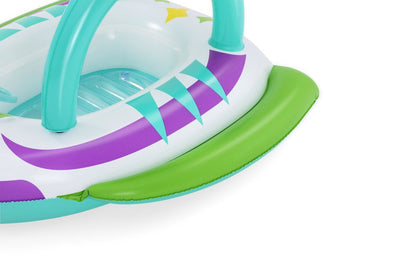Nafukovací člun s volantem a stříškou 107x112cm – Bestway