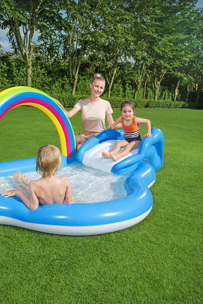 Nafukovací dětské hřiště s bazénem a skluzavkou 257x145 cm – Bestway
