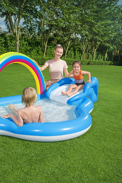 Nafukovací dětské hřiště s bazénem a skluzavkou 257x145 cm – Bestway