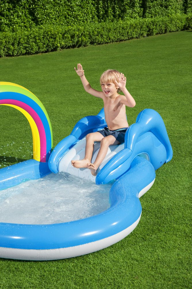 Nafukovací dětské hřiště s bazénem a skluzavkou 257x145 cm – Bestway