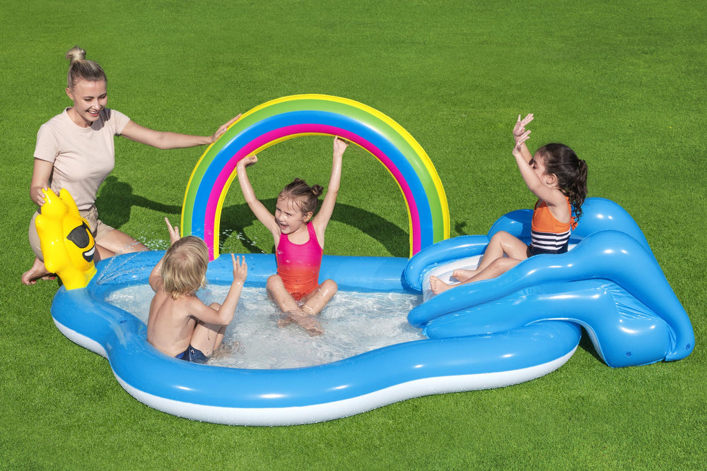 Nafukovací dětské hřiště s bazénem a skluzavkou 257x145 cm – Bestway