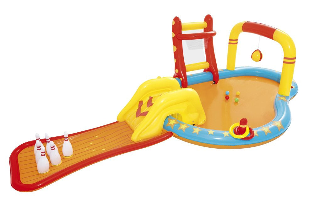 Nafukovací dětské hřiště s bazénem a skluzavkou 435x213 cm – Bestway