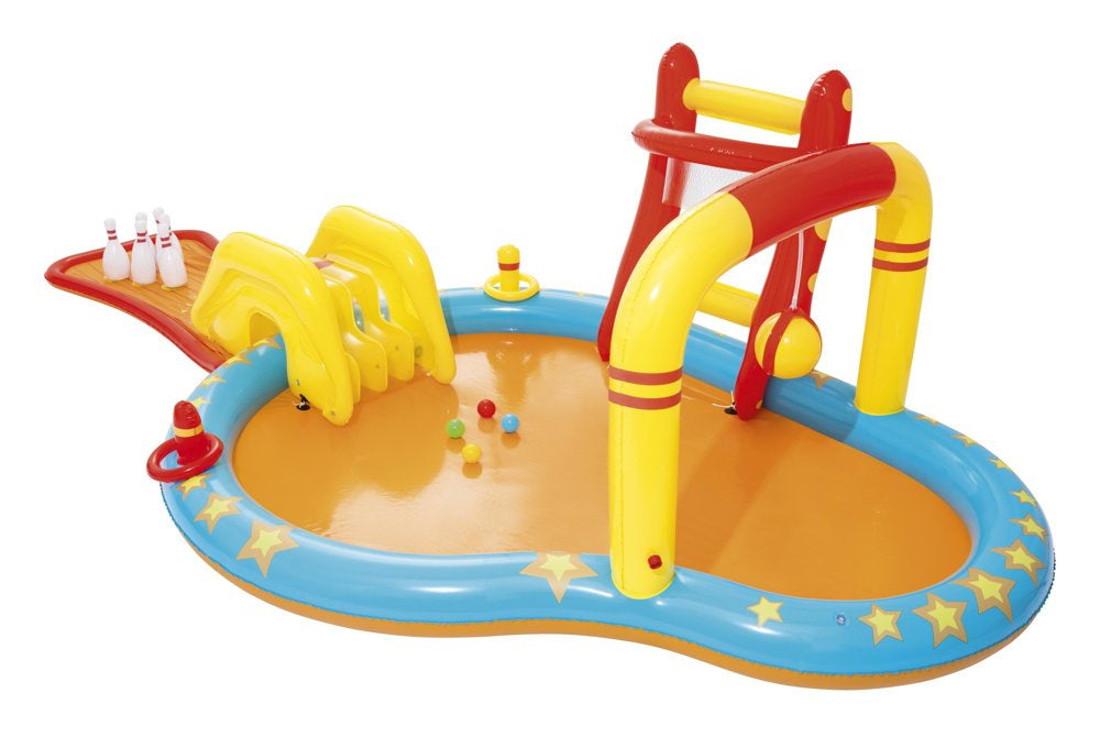 Nafukovací dětské hřiště s bazénem a skluzavkou 435x213 cm – Bestway