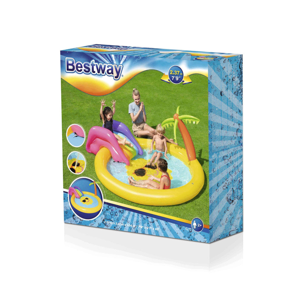 Nafukovací dětský bazén se skluzavkou a fontánou 237x201 cm – Bestway
