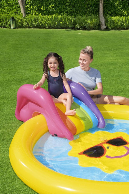 Nafukovací dětský bazén se skluzavkou a fontánou 237x201 cm – Bestway