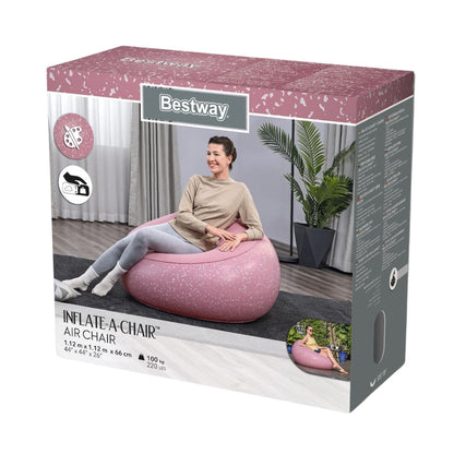 Nafukovací křeslo růžové pro děti – Bestway