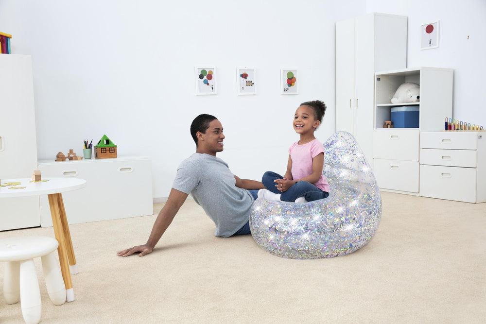 Nafukovací křeslo s třpytkami 72x72x64 cm | Bestway