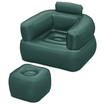 Nafukovací křeslo tmavé s flokovaným povrchem – Bestway 75137