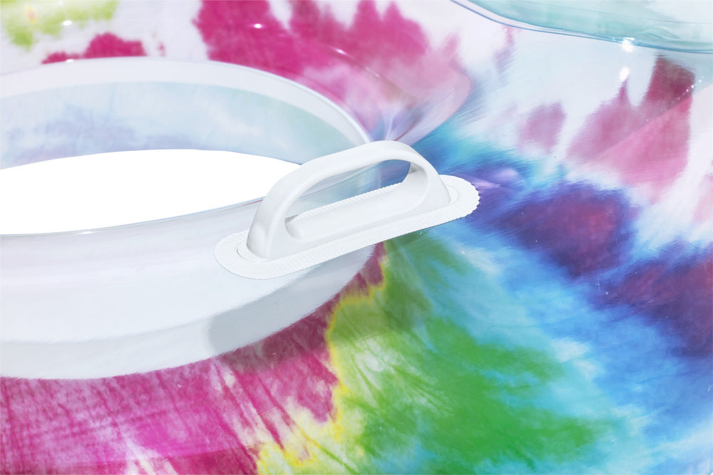 Nafukovací kruh 118 cm tie dye – s opěrkou hlavy | Bestway