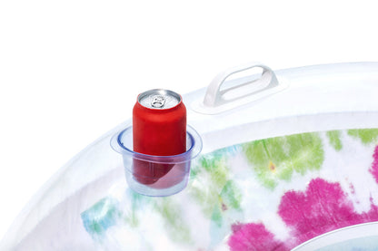 Nafukovací kruh 118 cm tie dye – s opěrkou hlavy | Bestway