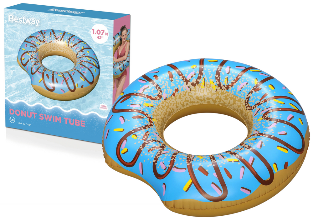 Nafukovací kruh Donut modrý 107 cm – Bestway