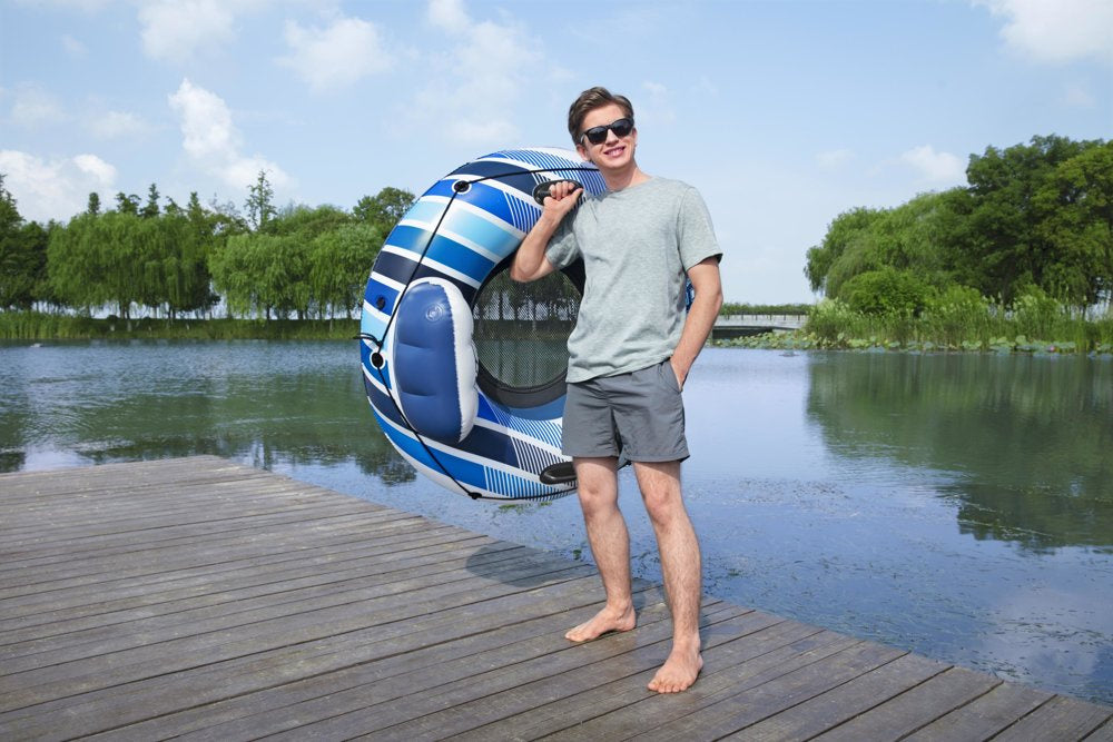 Nafukovací kruh s opěradlem a držáky na nápoje 135 cm – Bestway