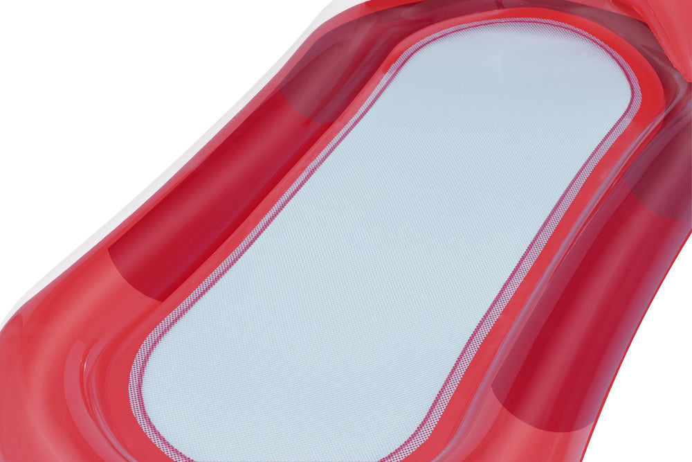 Nafukovací lehátko do vody s opěradlem a síťovým dnem – Bestway růžové