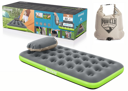 Nafukovací matrace 188x99x22 cm – s velurem a pumpou | Bestway