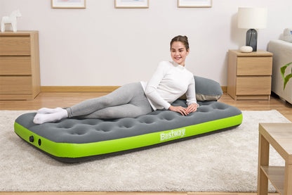 Nafukovací matrace 188x99x22 cm – s velurem a pumpou | Bestway