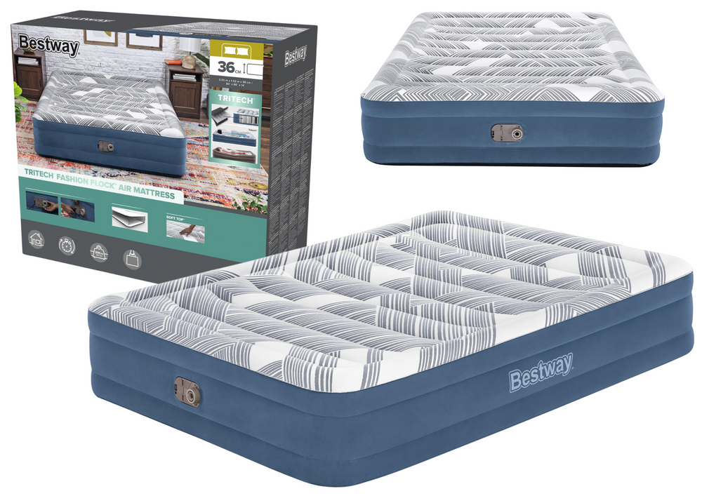 Nafukovací matrace 203x152 cm s vestavěnou pumpou – Bestway