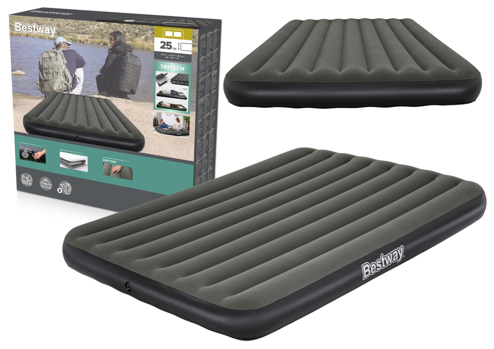 Nafukovací matrace 203x152x25 cm s flokovaným povrchem – Bestway