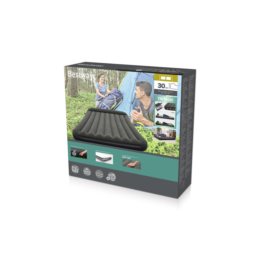 Nafukovací matrace 203x152x30 cm s velurovým povrchem – Bestway