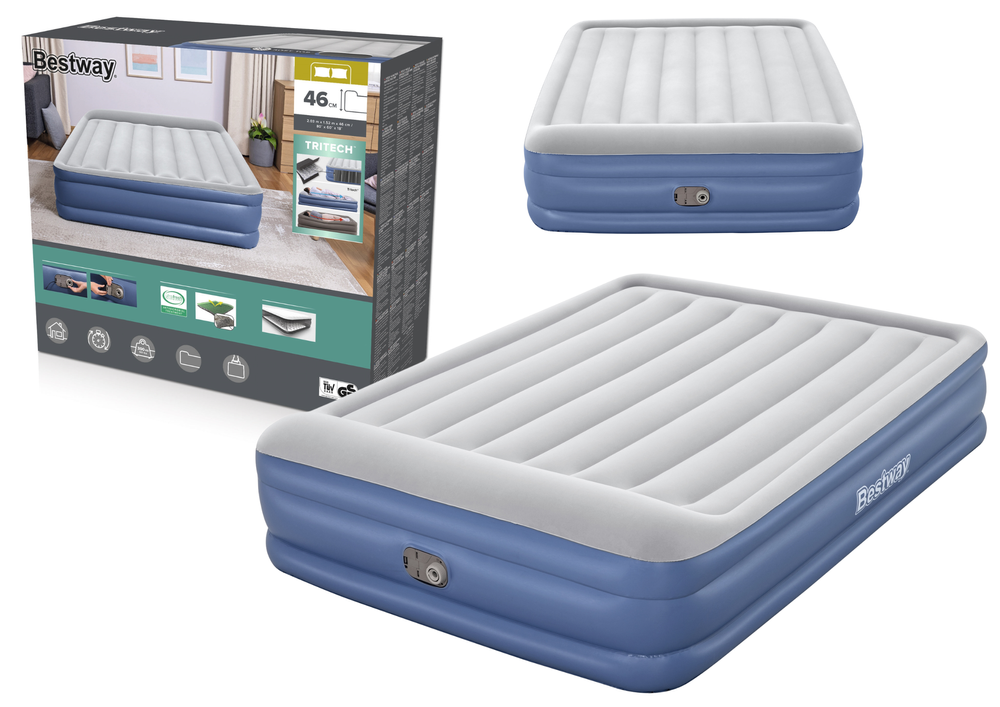 Nafukovací matrace 203x152x46 cm – s pumpou | Bestway