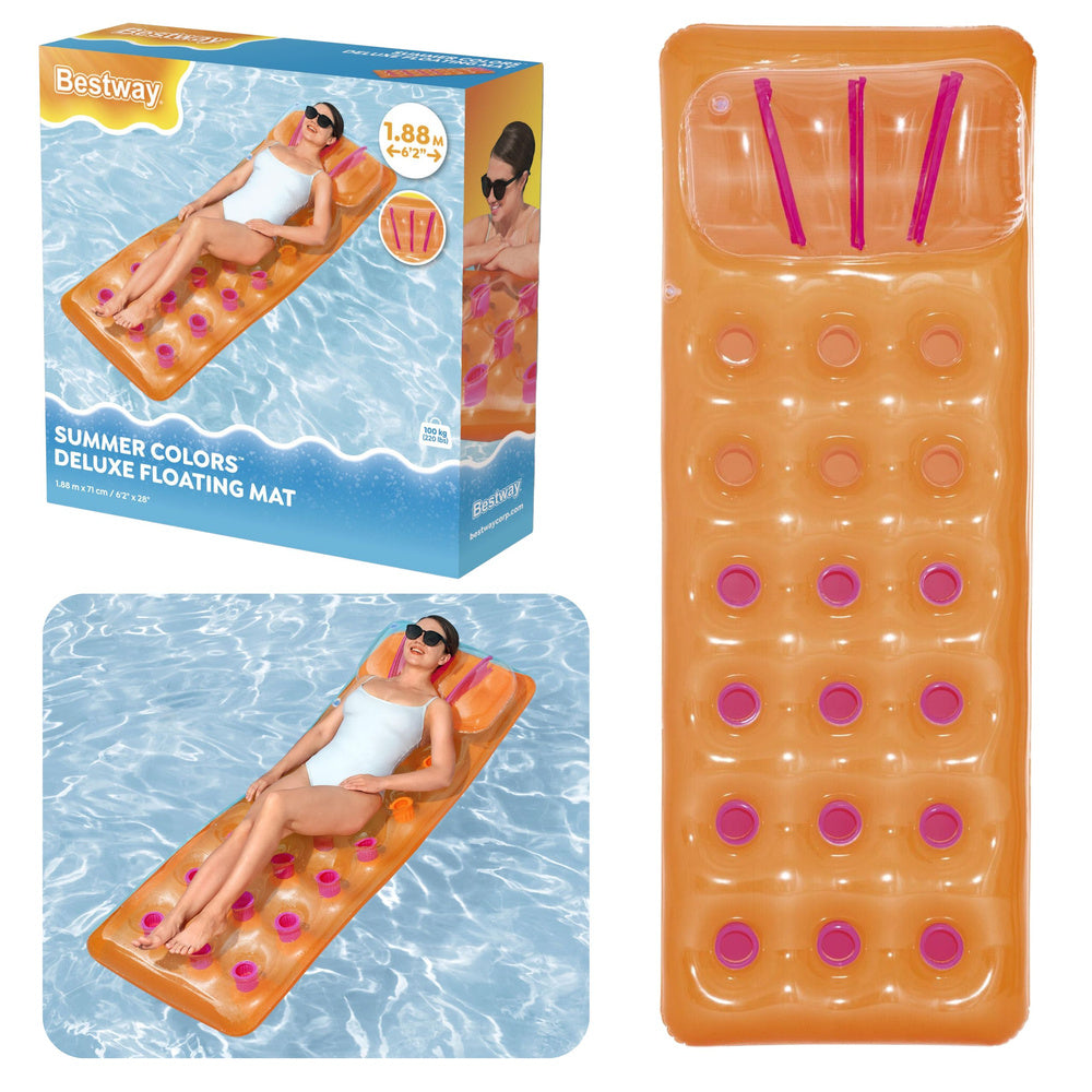 Nafukovací matrace do bazénu oranžová – Bestway