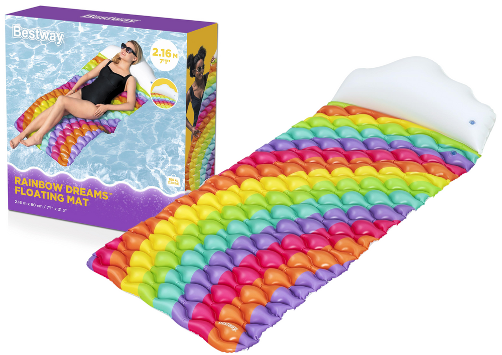 Nafukovací matrace do vody 216x80 cm – s polštářkem | Bestway