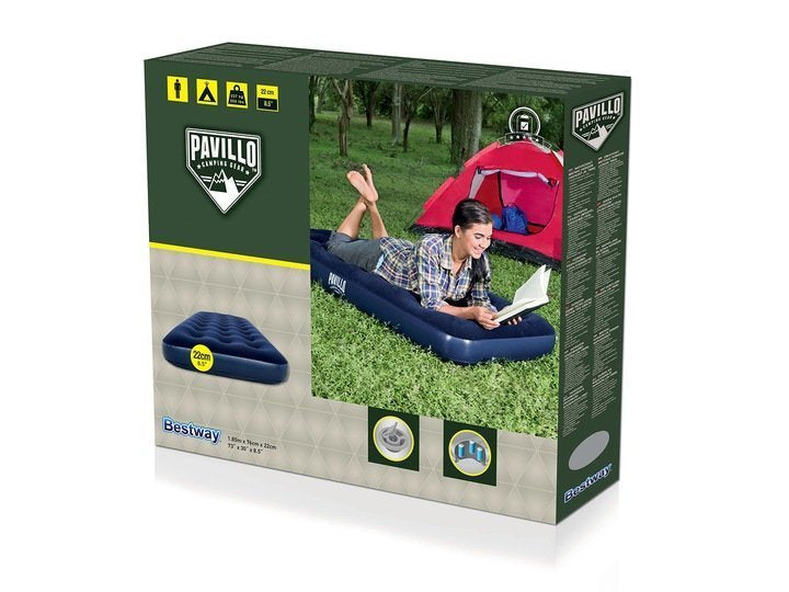 Nafukovací matrace jednolůžková 185x76cm s velurem – Bestway