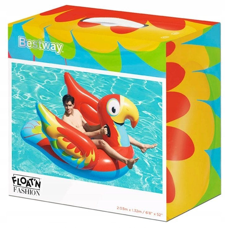 Nafukovací matrace Papoušek 230x180 cm s úchyty – Bestway