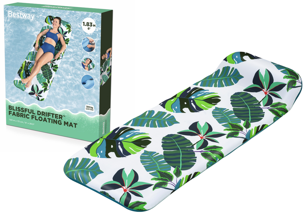 Nafukovací matrace s motivem palmových listů – 170 cm