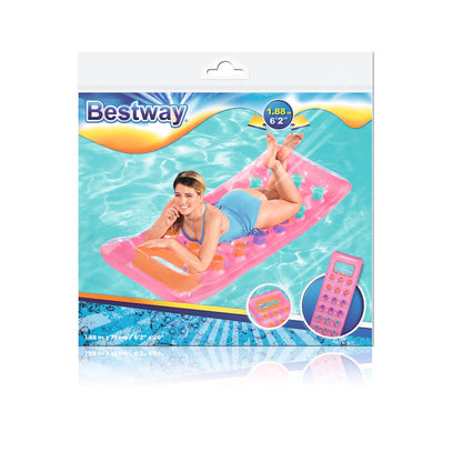 Nafukovací matrace s poduškou 188x71 cm – růžová | Bestway