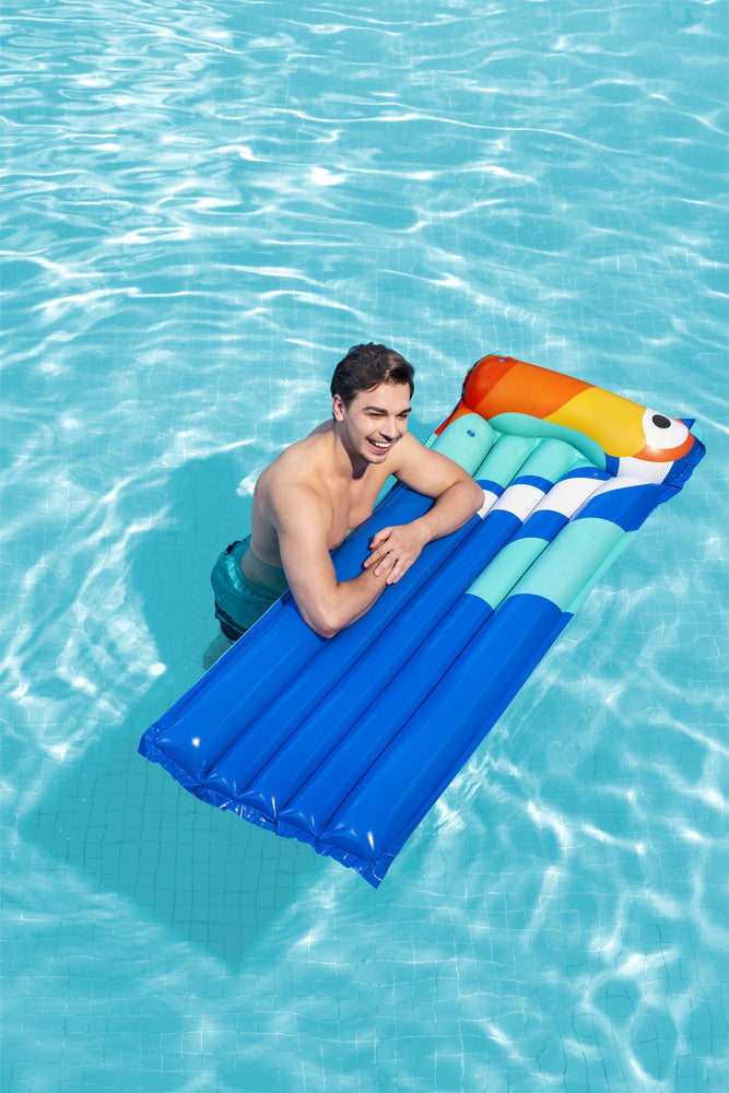 Nafukovací matrace tukan s polštářkem 183x76 cm modrá – Bestway