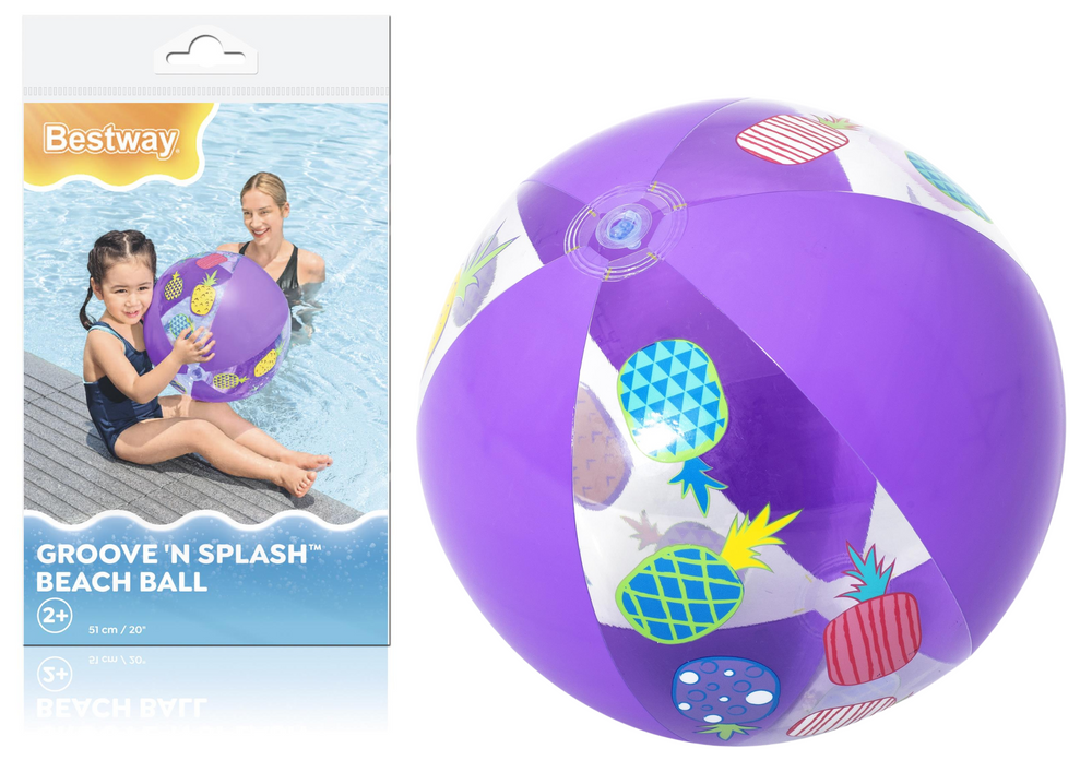 Nafukovací míč fialový 51 cm – Bestway