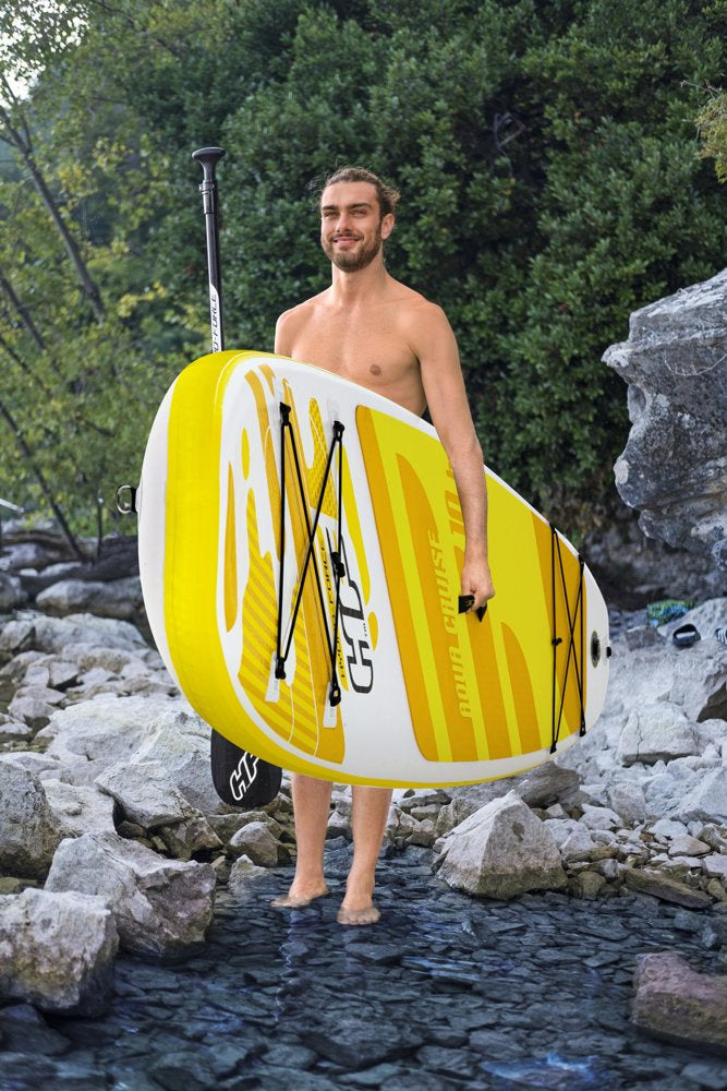 Nafukovací paddleboard 320x76 cm s pádlem a příslušenstvím žlutý – Bestway