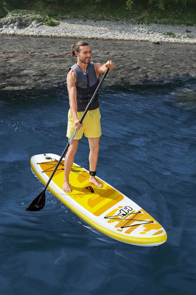 Nafukovací paddleboard 320x76 cm s pádlem a příslušenstvím žlutý – Bestway
