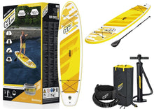 Nafukovací paddleboard 320x76 cm s pádlem a příslušenstvím žlutý – Bestway