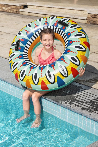 Nafukovací plavací kruh 107 cm s opravnou soupravou – Bestway
