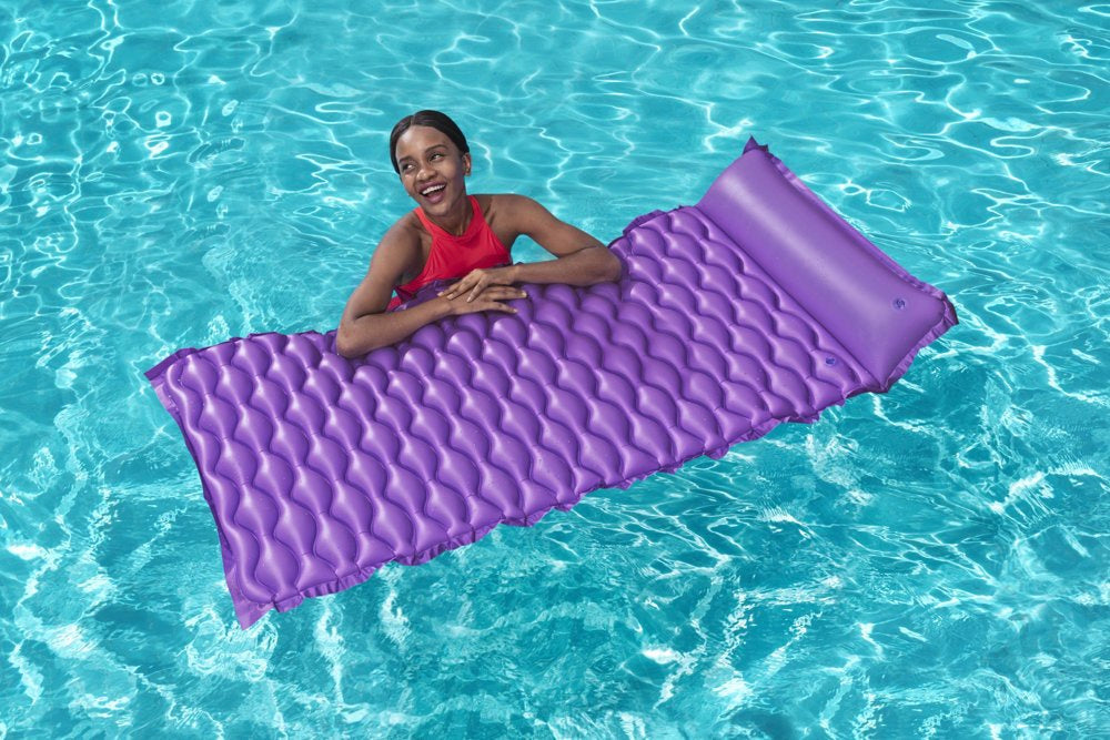 Nafukovací plážová matrace s polštářkem 213x86 cm – Bestway fialová