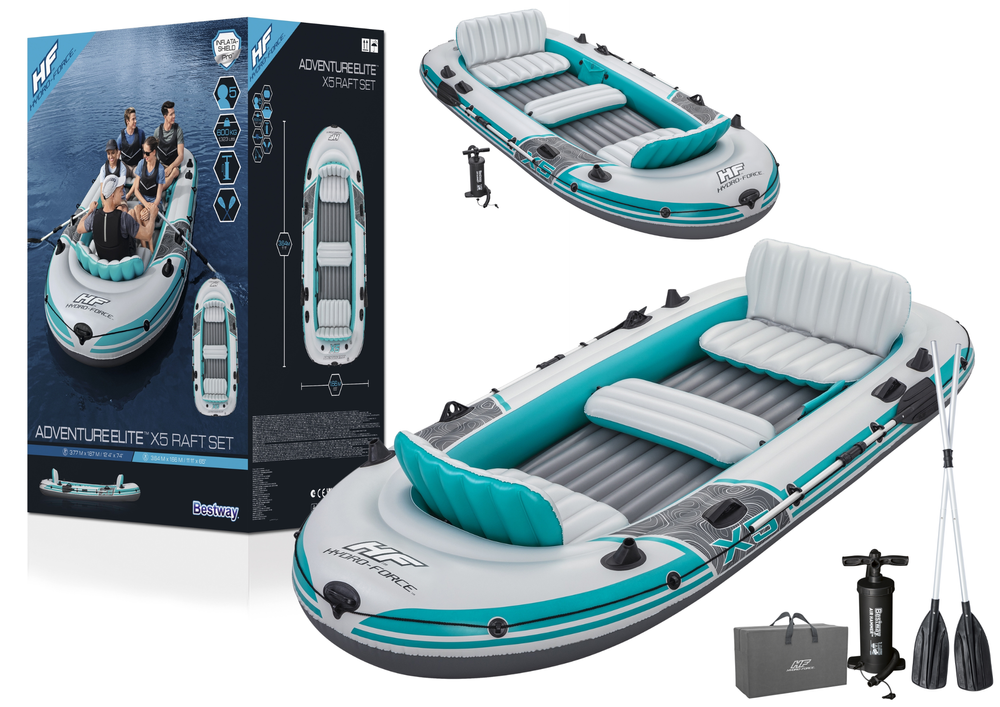 Nafukovací ponton pro 5 osob 364 x 166 cm – Bestway