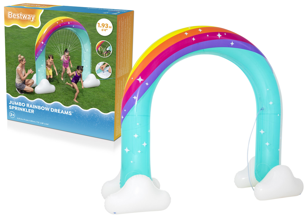 Nafukovací vodní clona s fontánou duha 221x71cm – Bestway