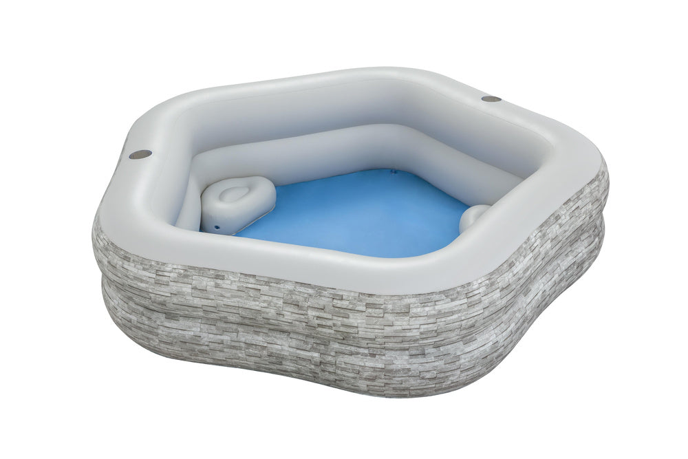 Nafukovací zahradní bazén 213x206x53 cm s poduškami – Bestway