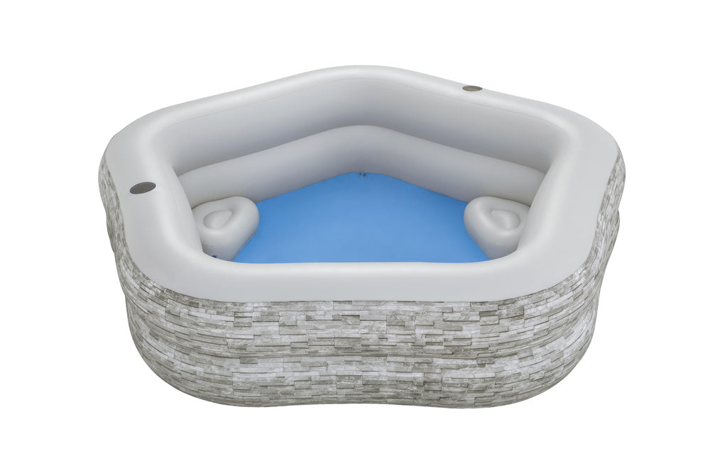 Nafukovací zahradní bazén 213x206x53 cm s poduškami – Bestway