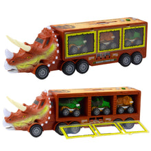 Nákladní auto dinosaurus Triceratops – s vystrelovačem | hnědé