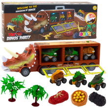 Nákladní auto dinosaurus Triceratops – s vystrelovačem | hnědé