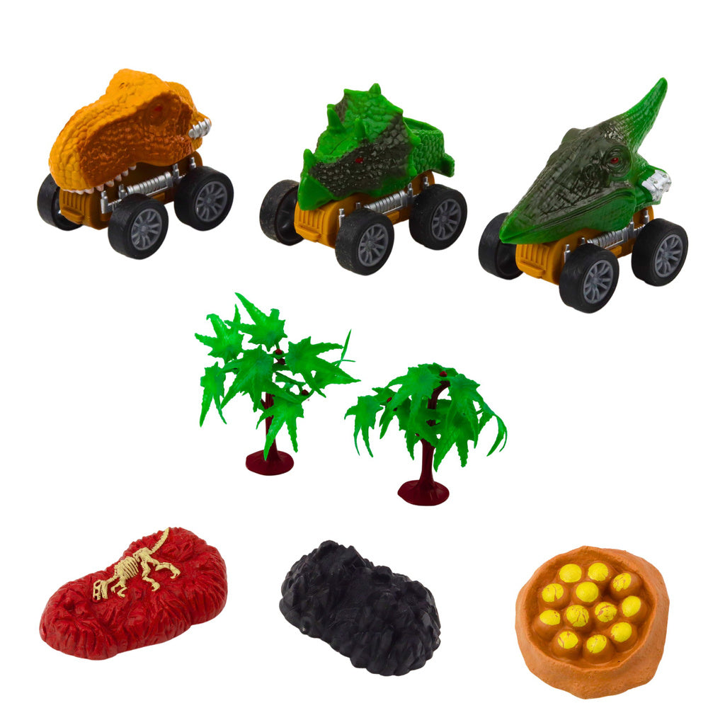 Nákladní auto dinosaurus Triceratops – s vystrelovačem | hnědé