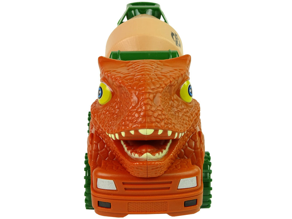 Nákladní auto míchačka dinosaurus k rozkládání oranžový
