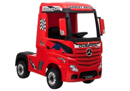 Nákladní auto na akumulátor Mercedes Actros s MP4 červené
