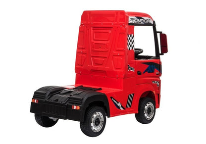 Nákladní auto na akumulátor Mercedes Actros s MP4 červené
