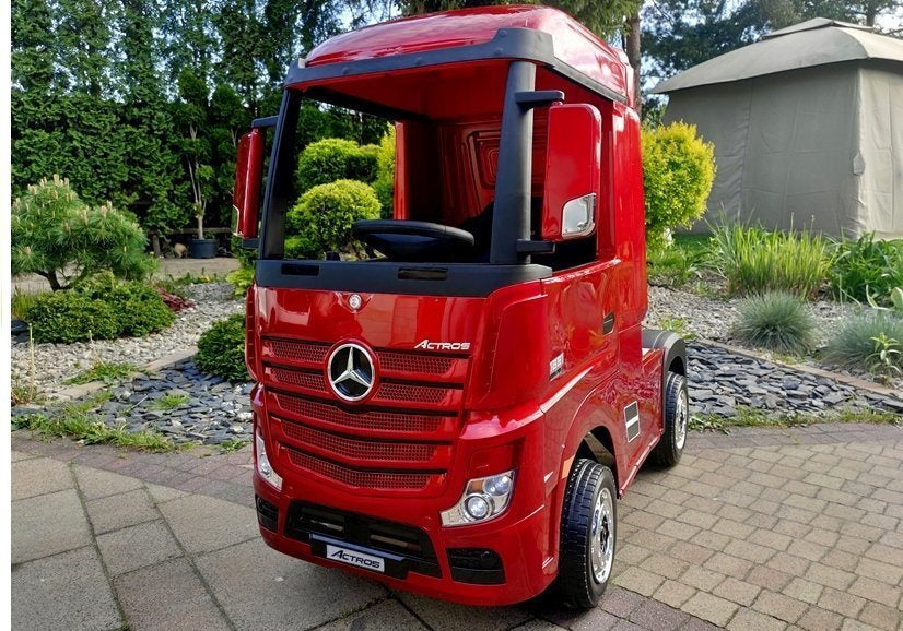 Nákladní auto na akumulátor Mercedes Actros s MP4 červené