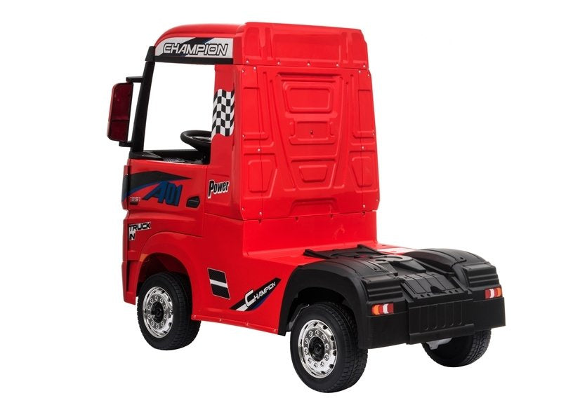 Nákladní auto na akumulátor Mercedes Actros s MP4 červené