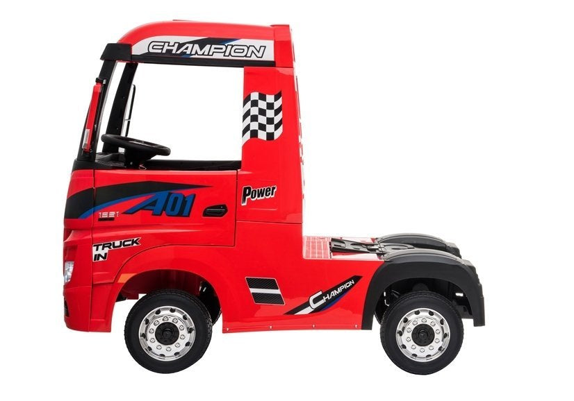 Nákladní auto na akumulátor Mercedes Actros s MP4 červené